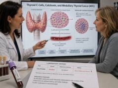 Calcitonin Blood Test: High Levels, Medullary Thyroid Cancer, C-Cells, and Results Learn how the calcitonin blood test measures thyroid C-cell activity, why levels rise, how results relate to medullary thyroid cancer, and what follow-up may involve.