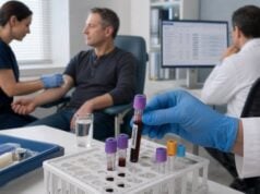 Understand how a copeptin blood test serves as an ADH surrogate, how baseline and stimulated results distinguish diabetes insipidus from primary polydipsia, and what can affect interpretation.
