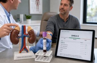 Learn what a DHEA-S test in men measures, why levels may be high or low, how age and supplements affect results, and which adrenal tests guide follow-up.