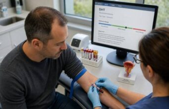 Understand DHT testing, including high and low results, 5-alpha-reductase inhibitors, hair loss, prostate effects, assay limitations, and appropriate follow-up.