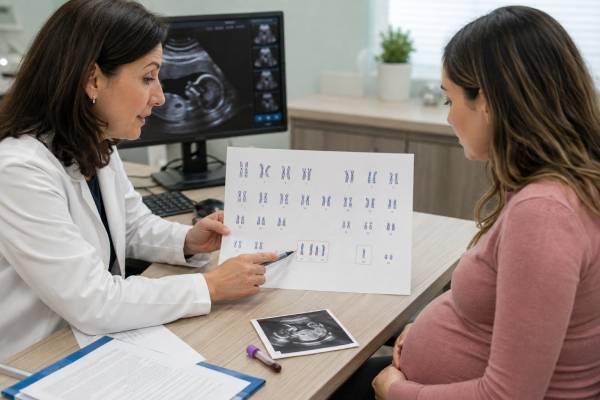 Fetal Aneuploidy Test: Trisomy, Monosomy, Chromosome Risk, and Results Understand fetal aneuploidy testing for trisomy, monosomy, chromosome risk, screening results, diagnostic confirmation, mosaicism, and next steps.