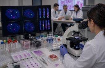 Learn how FISH testing uses fluorescent probes to detect gene deletions, duplications, amplifications, and fusions, including signal patterns, cutoffs, and limitations.
