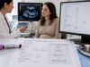 Understand free beta-hCG first-trimester screening, MoM values, high and low results, trisomy risk calculations, and follow-up testing options.
