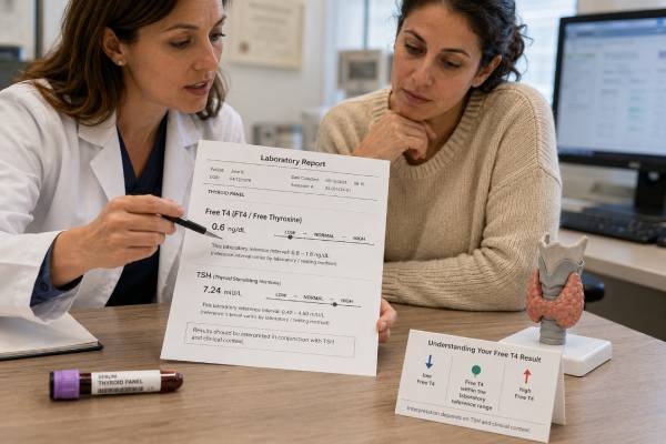 Learn how a free T4 blood test helps identify hypothyroidism, hyperthyroidism, and pituitary disease, why ranges vary, and what high or low results may mean.