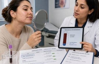 Free Testosterone Test in Women: High Levels, Acne, Hair Growth, and Results Learn how free testosterone is tested in women, why high levels can cause acne and hair growth, how SHBG changes results, and which follow-up tests identify the cause.