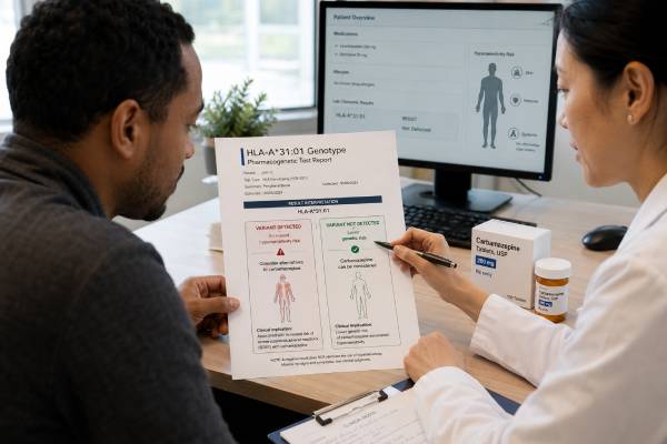 HLA-A*31:01 Genetic Test: Carbamazepine Hypersensitivity Risk and Results Learn how HLA-A*31:01 testing estimates carbamazepine hypersensitivity risk, how positive and negative results guide prescribing, and which symptoms need urgent care.