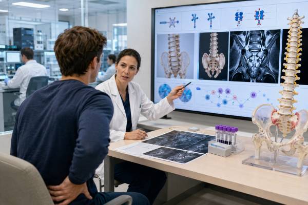 Understand HLA-B27 testing for ankylosing spondylitis and axial spondyloarthritis, including positive and negative results, symptoms, imaging, related conditions, and next steps.
