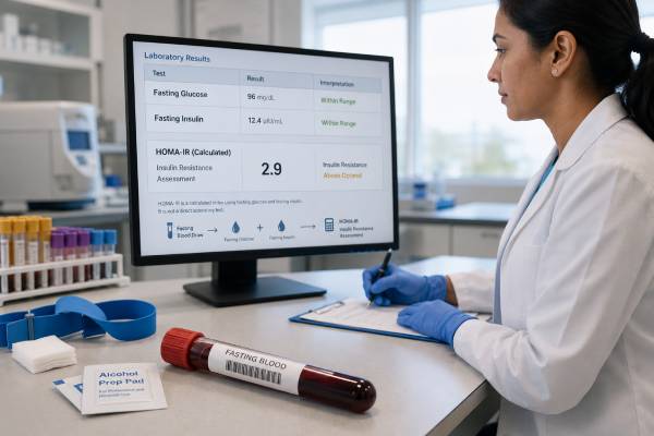 HOMA-IR Test: Insulin Resistance Score, Fasting Insulin, and Results Calculate and understand HOMA-IR, including fasting requirements, formulas, common cutoffs, causes of high or low scores, limitations, and follow-up testing.