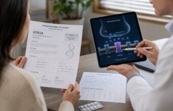 Understand HTR2A antidepressant testing, common variants, evidence for response and side effects, report limitations, and why current guidelines recommend no HTR2A-based action.