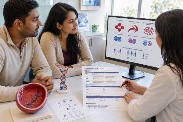 Hemoglobinopathy Carrier Screening Test: Sickle Cell Disease, Thalassemia, and Results Learn how hemoglobinopathy carrier screening identifies sickle cell trait, alpha- and beta-thalassemia, partner risk, confusing patterns, and pregnancy options.