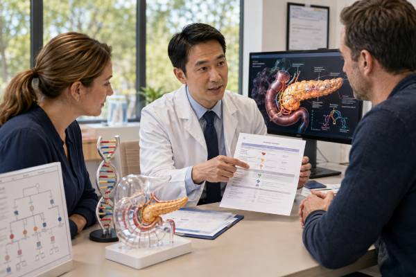 Hereditary Pancreatitis Genetic Test: PRSS1, SPINK1, CFTR, CTRC, and Results Understand hereditary pancreatitis genetic testing for PRSS1, SPINK1, CFTR, and CTRC, including positive, negative, uncertain, family, and cancer-risk results.