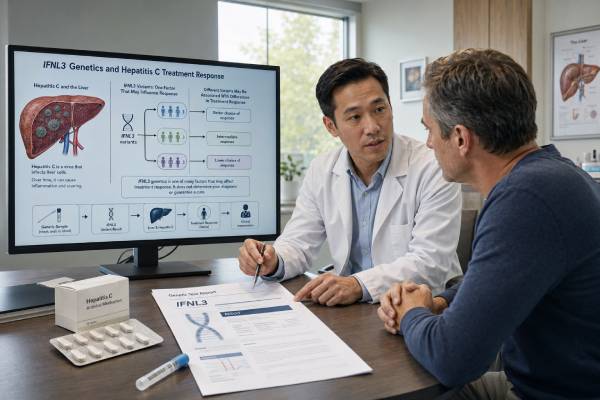 IFNL3 Genetic Test: Hepatitis C Treatment Response and Results Understand what an IFNL3 or IL28B genetic test shows, how CC, CT, and TT results were used in older hepatitis C care, and why modern DAA treatment relies on other clinical tests.