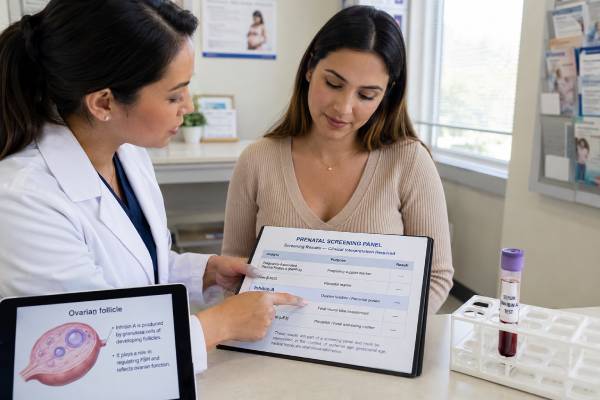 Learn what an inhibin A test measures, how it is used in quad screening and ovarian tumor assessment, and what high, low, or abnormal results can mean.