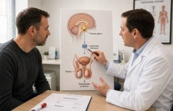 Learn how an LH test in men helps distinguish testicular failure from pituitary or functional causes of low testosterone, what high and low patterns mean, and which follow-up tests are used.
