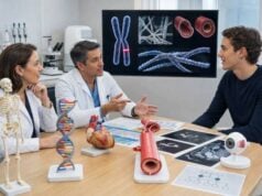 Understand FBN1 genetic testing for Marfan syndrome, including clinical criteria, positive, negative, and VUS results, aortic care, family risk, and pregnancy.