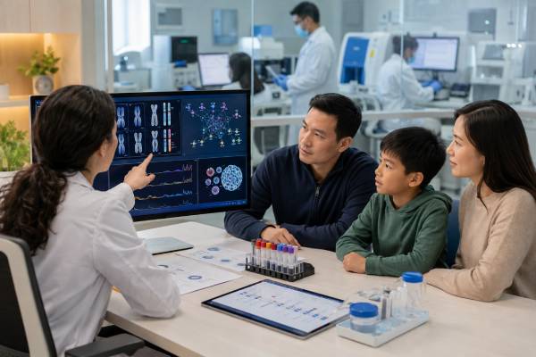 Understand periodic fever syndrome genetic panel results, including MEFV, MVK, TNFRSF1A, NLRP3, positive findings, VUS results, negative tests, and follow-up.