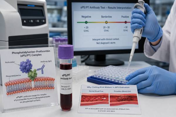 Learn what a phosphatidylserine-prothrombin antibody test measures, how IgG and IgM results relate to APS and clotting risk, and why context and repeat testing matter.