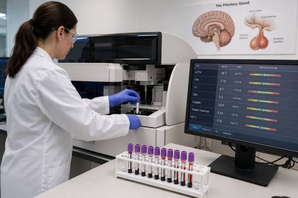 Pituitary Hormone Test Panel: ACTH, TSH, LH, FSH, Prolactin, GH, IGF-1, and Results Understand a pituitary hormone panel including ACTH, TSH, LH, FSH, prolactin, GH, and IGF-1, with result patterns, timing, pitfalls, and follow-up tests.