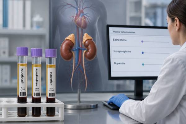 Learn what plasma epinephrine, norepinephrine, and dopamine results mean, why collection posture matters, common causes of high values, and when metanephrine testing is preferred.