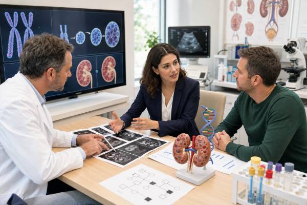 Learn how PKD1 and PKD2 genetic testing confirms ADPKD, explains inheritance, clarifies uncertain results, and guides family testing and kidney follow-up.