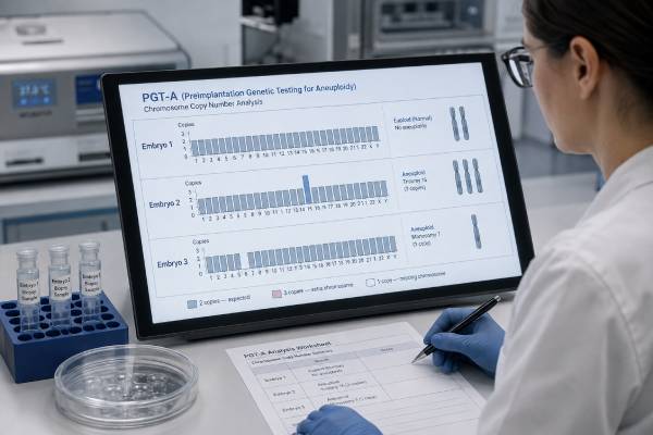 Preimplantation Genetic Testing for Aneuploidy (PGT-A): Embryo Chromosomes and Results Explore how PGT-A screens IVF embryos for chromosome abnormalities, what euploid, aneuploid, mosaic, and no-result findings mean, and where evidence and limits apply.