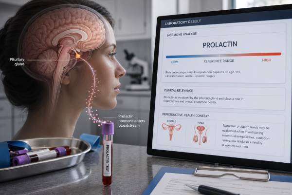 Prolactin Blood Test: High, Low, Normal Range, Fertility, Pituitary, and Results Learn what high or low prolactin blood test results mean, how prolactin affects fertility and pituitary function, and when repeat testing, MRI, or treatment is needed.