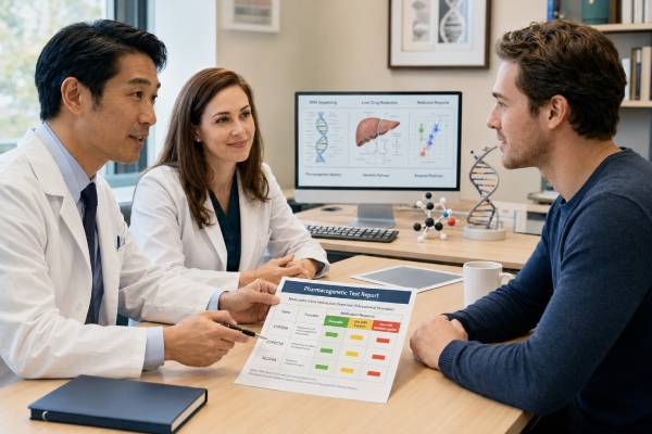 Psychiatric Pharmacogenetic Test Depression, Anxiety, Medication Response, and Results Learn what psychiatric pharmacogenetic tests can reveal about CYP2D6, CYP2C19, and antidepressant metabolism, why color bins have limits, and how to use results safely.