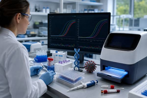 Real-Time PCR (qPCR) Test: Genetic Variants, Viral DNA, and Results Understand how real-time PCR detects genetic variants and viral DNA, how Ct, Cq, and viral-load values are interpreted, and why assay design and sample quality affect results.