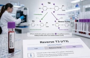 Reverse T3 (rT3) Test: High, Low, Normal Range, and Thyroid Conversion Understand reverse T3 testing, including high and low results, assay ranges, illness effects, thyroid conversion claims, and why TSH and free T4 matter more.