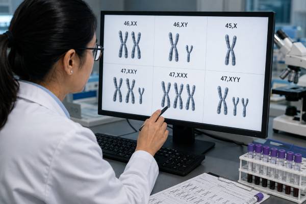 Sex Chromosome Aneuploidy Test: X and Y Chromosome Results Understand sex chromosome aneuploidy testing for 45,X, XXY, XXX, XYY, and mosaic results, including prenatal screening accuracy, diagnostic confirmation, and clinical meaning.