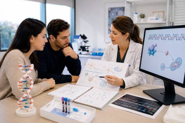 Understand Tay-Sachs carrier testing with HEXA gene and Hex A enzyme analysis, including pseudodeficiency, B1 variants, pregnancy specimens, results, and partner risk.