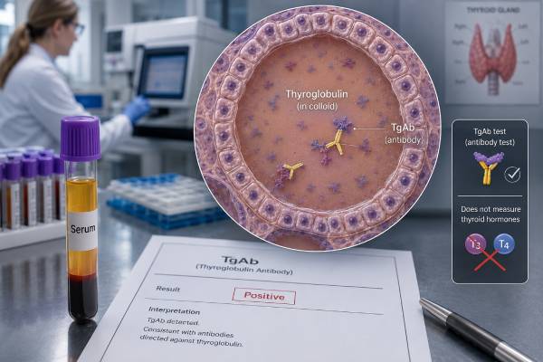 Thyroglobulin Antibody (TgAb) Test: Autoimmune Thyroid Disease and Results Learn how thyroglobulin antibody results relate to Hashimoto and Graves disease, thyroid function, Tg assay interference, and thyroid cancer follow-up trends.