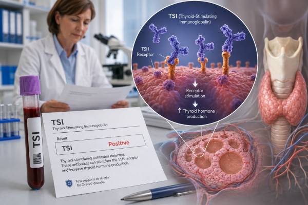 Thyroid-Stimulating Immunoglobulin (TSI) Test: Graves Disease, Positive Results, and Meaning Understand positive, negative, and borderline TSI results, how TSI differs from TRAb, and how the test guides Graves diagnosis, relapse assessment, and pregnancy care.