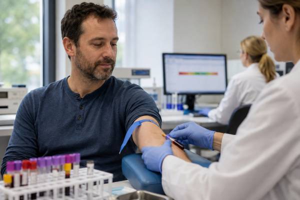Understand what a total testosterone test measures, how high and low results are interpreted with SHBG, free testosterone, LH, and symptoms, and why repeat morning testing guides safe care.