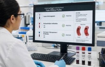 Learn what triple-positive antiphospholipid antibodies mean, why the profile is considered high risk, how persistence is confirmed, and how it may affect anticoagulation, pregnancy, and clot prevention.