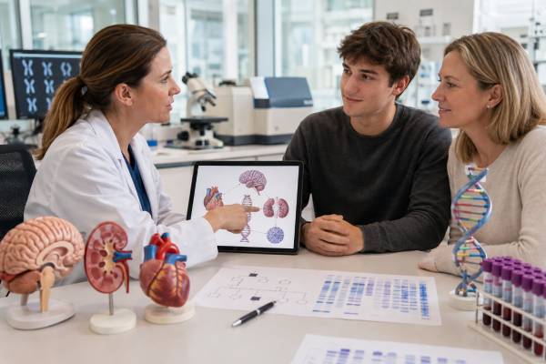Tuberous Sclerosis Genetic Test TSC1, TSC2 Genes, Risk, and Results Understand TSC1 and TSC2 genetic testing for tuberous sclerosis, including diagnostic results, VUS, negative tests, mosaicism, inheritance risk, and surveillance.