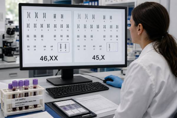 Turner Syndrome Genetic Test: Monosomy X Screening, Diagnosis, and Results Learn how Turner syndrome testing detects 45,X, mosaic, and structural X results, why cfDNA screening needs confirmation, and what diagnosis means before and after birth.