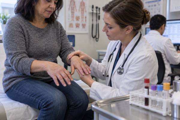Learn what a positive anti-Ku antibody test means, why it is linked to connective tissue disease overlap, and how assay quality, muscle disease, and lung risk are evaluated.