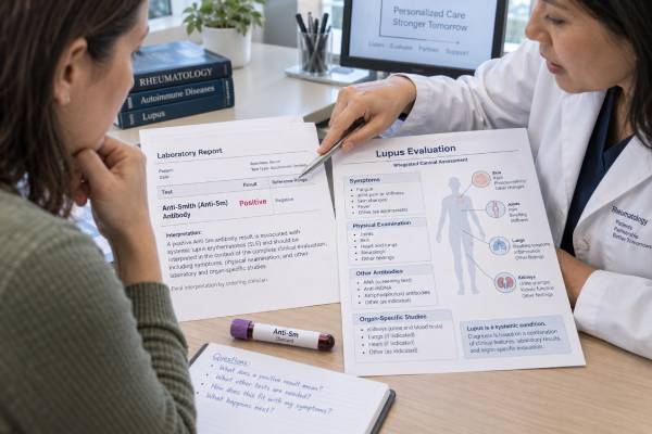 Anti-Smith Antibody (Anti-Sm) Test: Lupus Marker, Positive Result, and Meaning Learn what a positive anti-Smith antibody test means, why anti-Sm strongly supports lupus, and why negative results and antibody levels need clinical context.