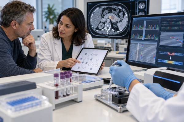 BRCA1 and BRCA2 testing in pancreatic cancer can reveal hereditary risk and DNA-repair targets. Learn germline vs somatic results, VUS meaning, treatment impact, and family testing.