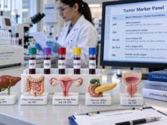 Blood Tumor Marker Test Panel: AFP, CEA, CA-125, CA 19-9, PSA, and What They Measure Understand what AFP, CEA, CA-125, CA 19-9, and PSA blood tumor markers measure, their common reference limits, cancer uses, benign causes, and key limitations.