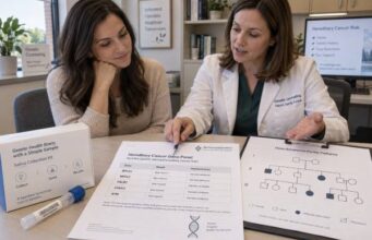 Breast cancer gene panel testing explained: BRCA1/2, PALB2, CHEK2, ATM, positive and VUS results, hereditary risk, screening, and family testing.