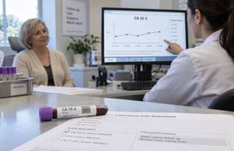 CA 15-3 breast cancer testing explained: reference range, high and normal results, serial trends, metastatic monitoring, recurrence limits, and follow-up guidance.