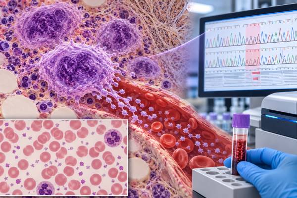 Learn how CALR mutation testing helps diagnose essential thrombocythemia and myelofibrosis, what type 1 and type 2 variants mean, and how results affect risk.