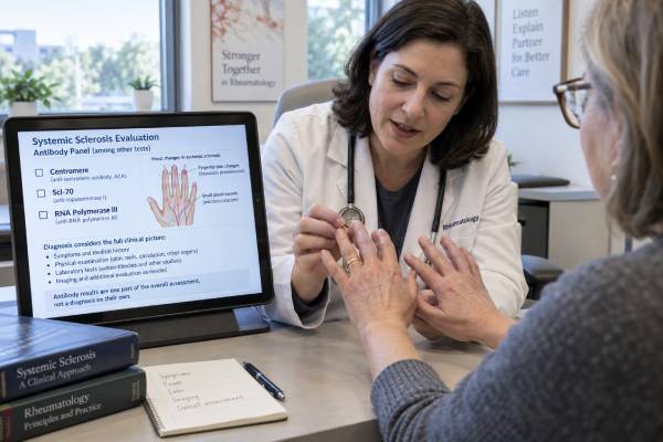 CREST Syndrome Antibody Panel: Centromere, Scl-70, RNA Polymerase III, and Diagnosis Learn how centromere, Scl-70, and RNA polymerase III antibodies relate to CREST syndrome, systemic sclerosis diagnosis, lung disease, renal crisis, and organ screening.