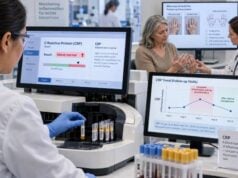 Learn how the CRP test reflects rheumatoid arthritis inflammation, including ranges, flares, normal results, high causes, treatment monitoring, and follow-up.