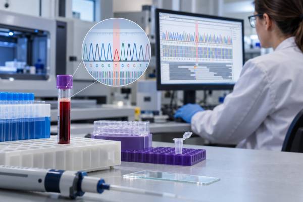 Understand CXCR4 mutation testing in Waldenstrom macroglobulinemia, including positive and negative results, common variants, prognosis, BTK inhibitor response, and test limits.