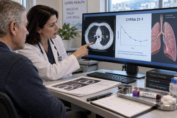 Learn what CYFRA 21-1 measures, typical reference limits, causes of high levels, and how this lung cancer marker may help with NSCLC prognosis and monitoring.