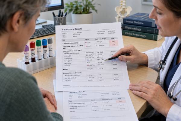 Understand how CRP, ESR, CBC, ferritin, iron studies, and immune markers work together to assess chronic inflammation, interpret common patterns, and guide follow-up testing.