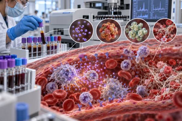 Understand how IL-6, ferritin, CRP, D-dimer, blood counts, and clotting tests help evaluate cytokine storm, CRS, HLH, MAS, and severe inflammation.